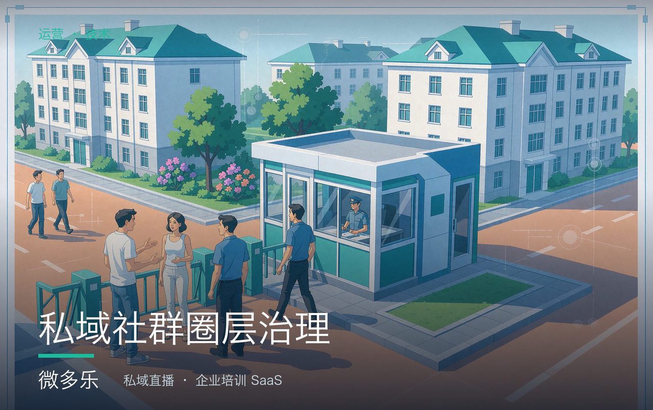 技术方案：私域社群圈层治理——入会审核如何挡住无关人与竞品（基于微多乐能力）